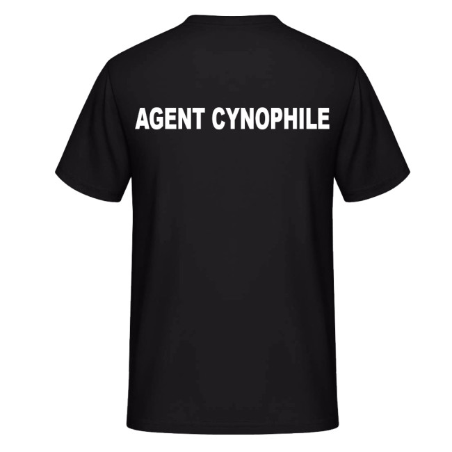 T-shirt AGENT CYNOPHILE Zwart - Vetsecurite