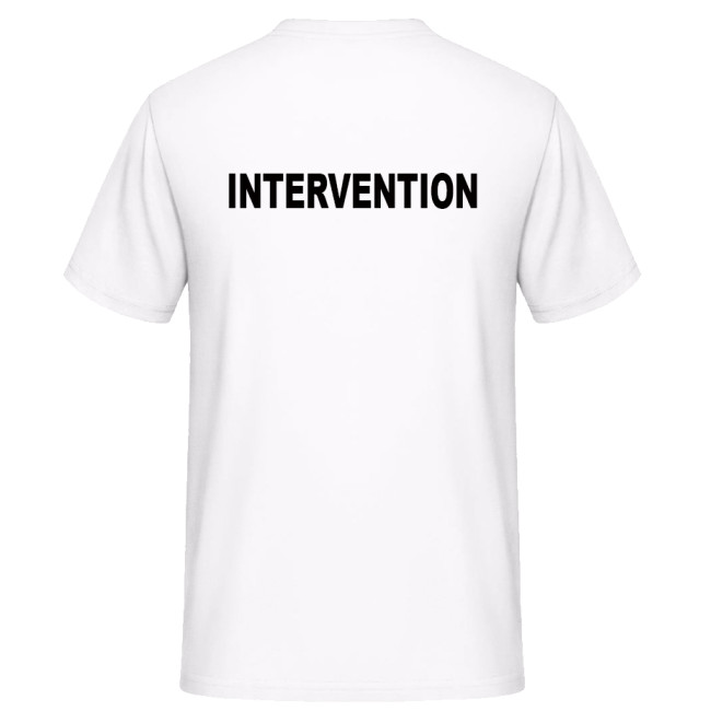 T-shirt INTERVENTIE Wit - Vetsecurite