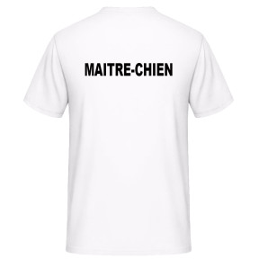 Tee-shirt MAITRE-CHIEN Blanc - Vetsecurite