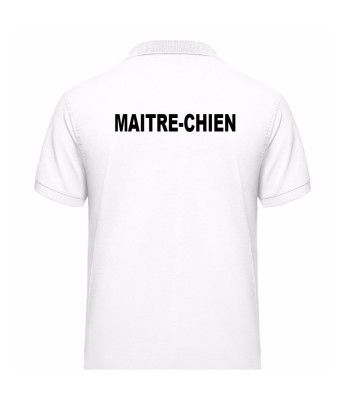 Polo MAITRE-CHIEN Blanc - Vetsecurite