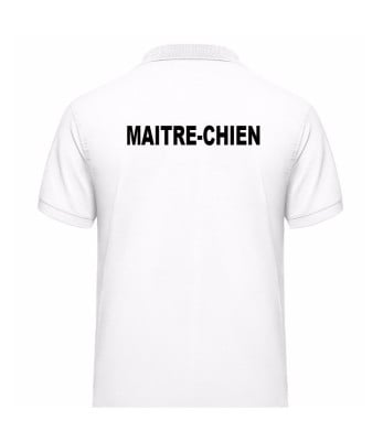 Polo MAITRE-CHIEN Blanc - Vetsecurite