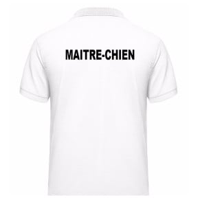 Weißes HUNDEFÜHRER Poloshirt - Vetsecurite