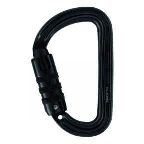Mosquetão assimétrico ultraleve Sm'D com trava Triact-Lock® - Preto - Petzl