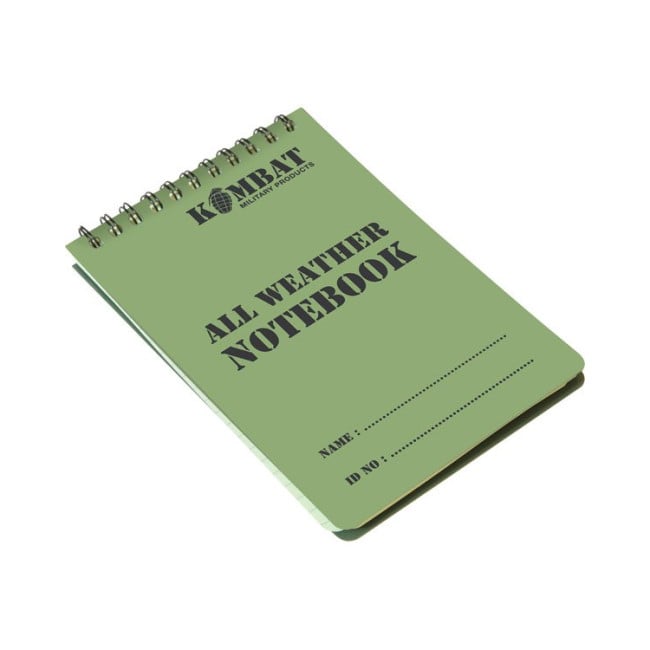 Carnet de note waterproof A6 - Kombat Tactical Carnet de note waterproof A6 - Kombat Tactical