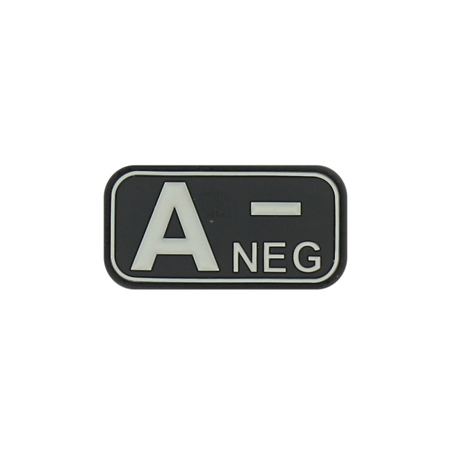 Patch bloedgroep A- Zwart - JTG