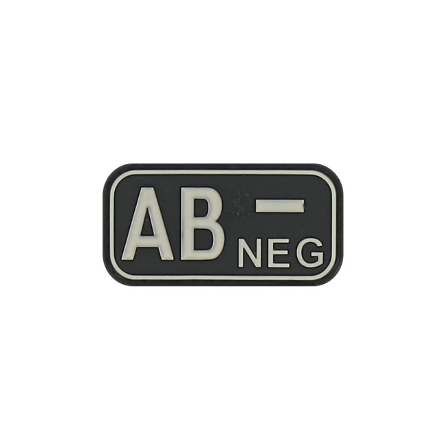 Bloedgroep AB- patch Zwart - JTG