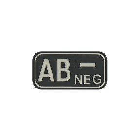 Blutgruppen-Patch AB- Schwarz - JTG