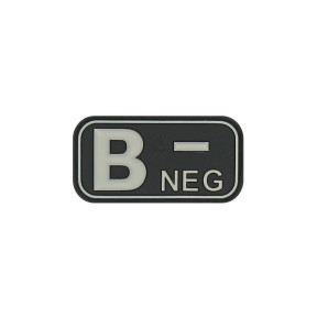 Blutgruppe B- Patch Schwarz - JTG