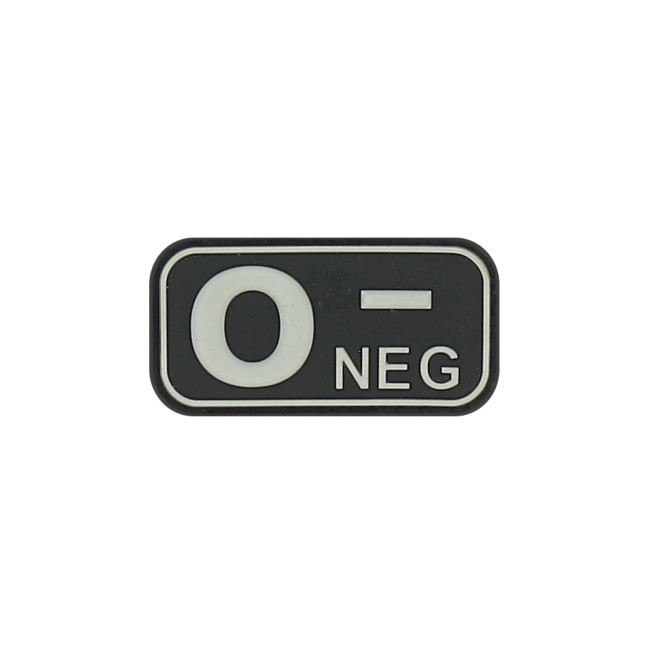 Patch groupe sanguin O-  Noir - JTG