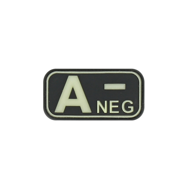 Patch groupe sanguin A- Photolumincescent - JTG