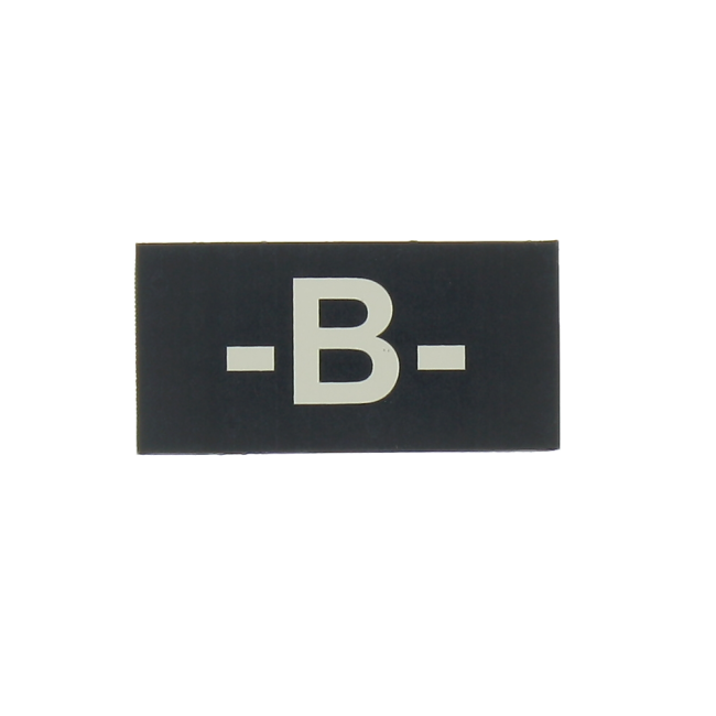 Infrarot-Blutgruppen-Patch B- Schwarz - Defcon 5