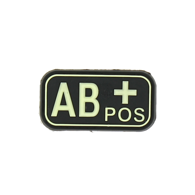 Blutgruppe AB+ Patch Photolumineszierend - JTG