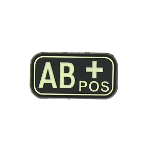 Patch groupe sanguin AB+ Photolumincescent - JTG