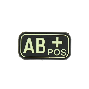 Patch groupe sanguin AB+ Photolumincescent - JTG