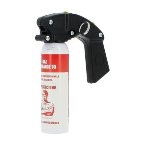 Anti-Aggressions-Spray CS-Gas Stärke 70 mit Griff - 100ml - Le Protecteur