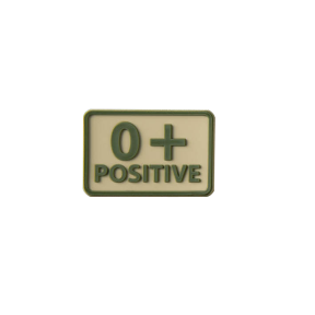 Bloedgroep patch O+ Coyote - Helikon