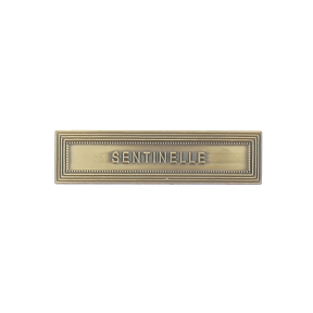 Voorschrift gesp SENTINELLE brons