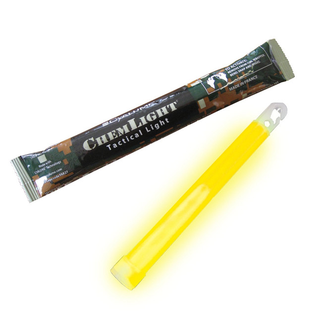 Gele lichtstick 12 uur - Cyalume