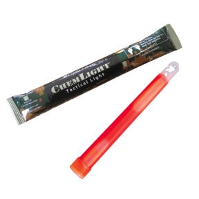Bâton lumineux ChemLight® 15cm (12 heures) - Rouge - Cyalume