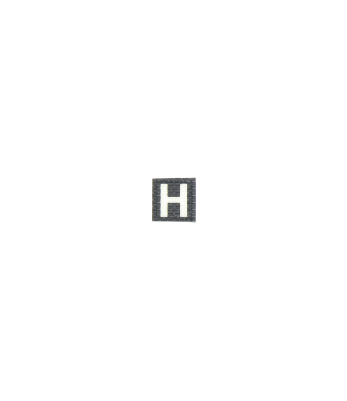Patch velcro photoluminescent lettre H
