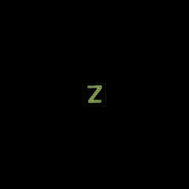 Fotoluminescente velcro patch letter Z
