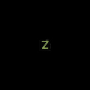 Fotoluminescencyjna naszywka velcro litera Z
