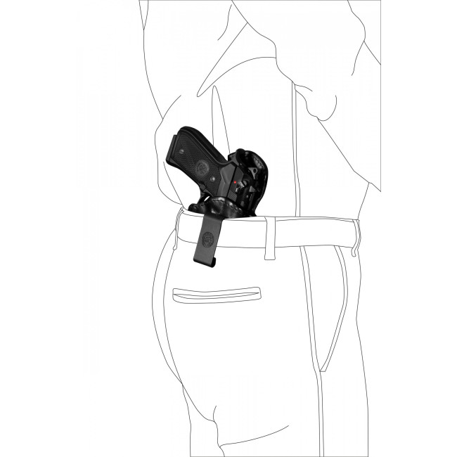 Kabura ze miękkiej skóry inside IA325 czarna - Vega Holster
