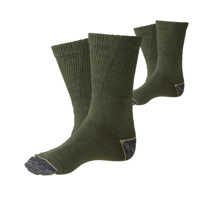 Lot de 2 paires de chaussettes de combat kaki - Ares