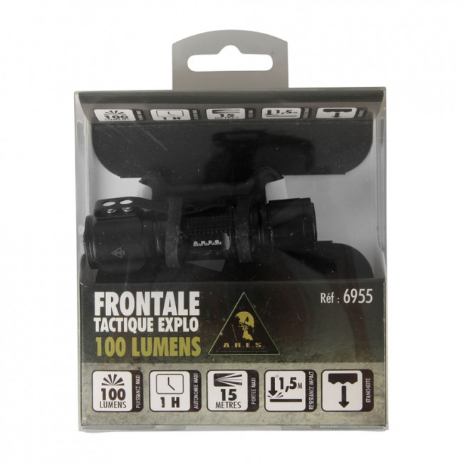 Taktische Stirnlampe Explo 100 Lumen - Ares