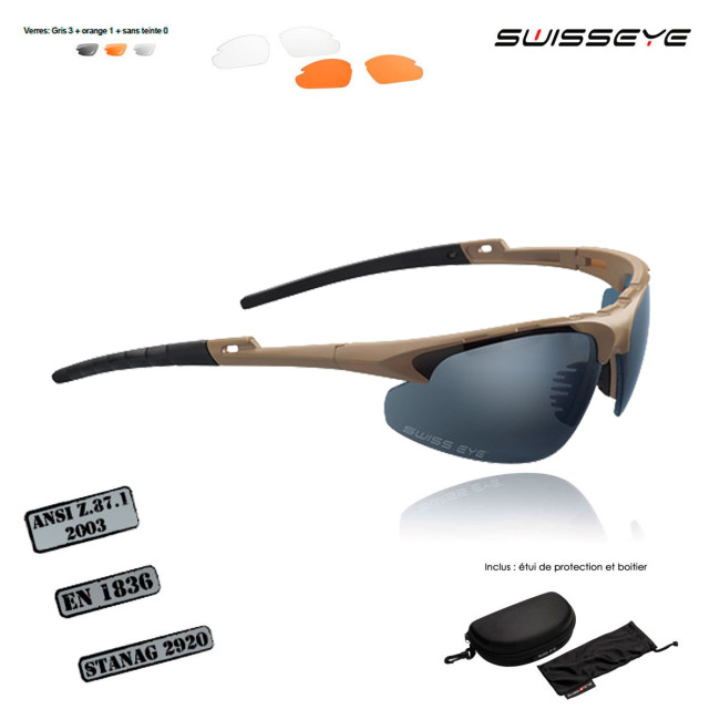 Ballistische Sonnenbrille Apache Coyote - Swisseye