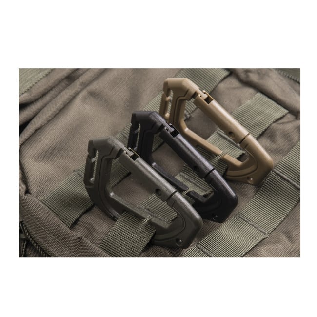 2 Mousquetons Tactique Molle Coyote - Miltec