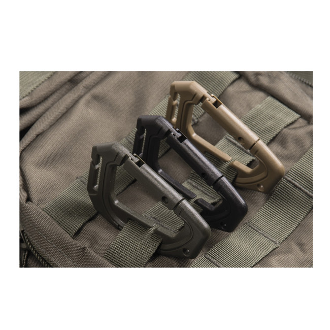 2 Mousquetons Tactique Molle Noir - Miltec