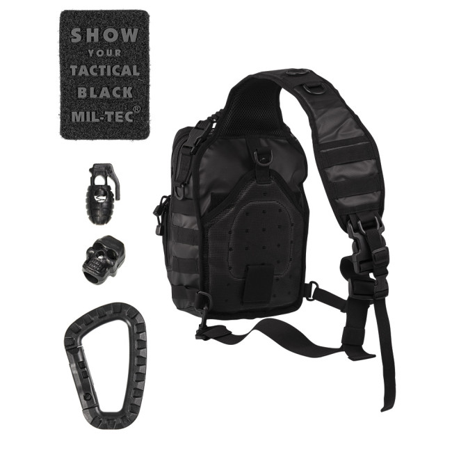 Torba Assault One Strap Tactical 10L Czarna - Miltec