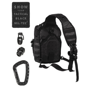 Sacoche Assault One Strap Tactical 10L Noir - Miltec