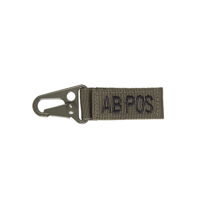 Porte clé tactique groupe sanguin AB+ Vert OD - Miltec Porte clé tactique groupe sanguin AB+ Vert OD - Miltec