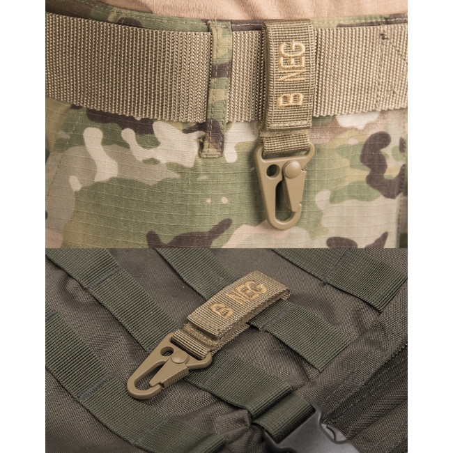 Tactische sleutelhanger bloedgroep B- Coyote - Miltec