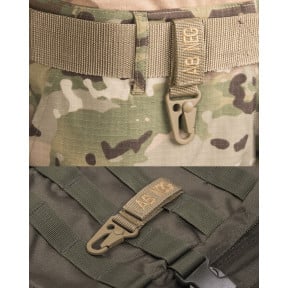 Tactische sleutelhanger bloedgroep AB- Coyote - Miltec