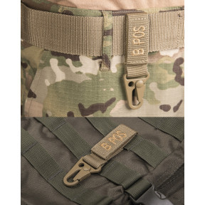 Tactische sleutelhanger bloedgroep B+ Coyote - Miltec