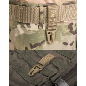 Porte clé tactique groupe sanguin AB+ Coyote - Miltec