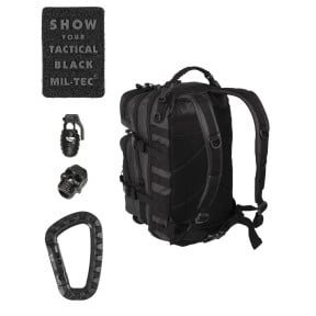 Sac à dos US ASS. PACK Tactical Black 20L Noir - Miltec