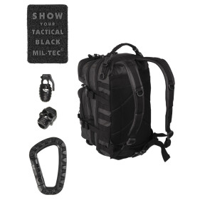 Sac à dos US ASS. PACK Tactical Black 20L Noir - Miltec
