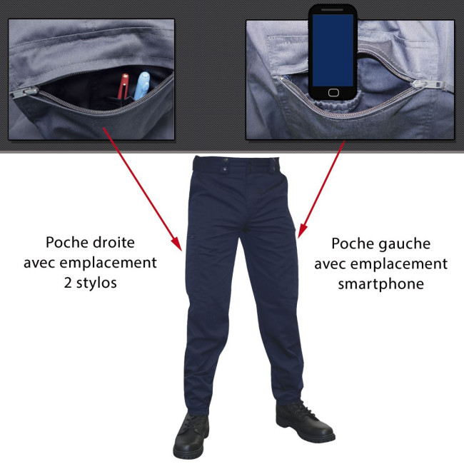 Pantalon d'intervention Platinium Marine mat - Patrol