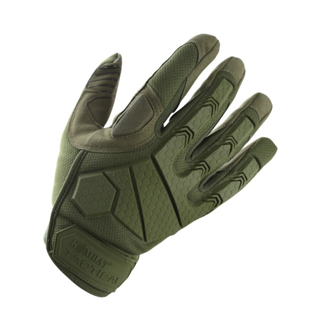 Gants d'intervention Alpha Vert OD - Kombat Tactical