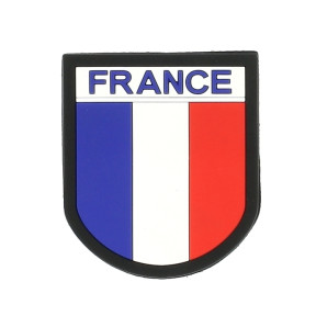 Écusson FRANCE silicone contour Noir - Patrol