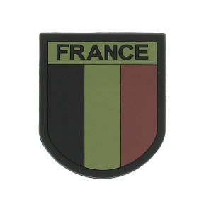 Écusson FRANCE silicone basse visi. contour Noir - Patrol
