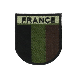 Emblemat FRANCE niska widoczność czarna obwódka - Patrol