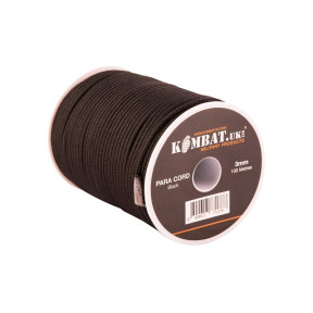 Rolka liny 100m Czarna - Kombat Tactical