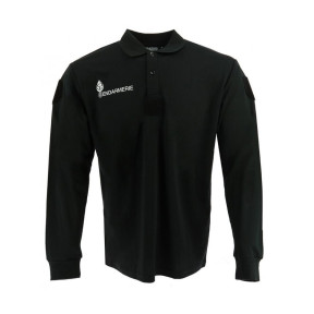 Ademende gendarmerie polo GD lange mouwen zwart - DMB PRODUCTS