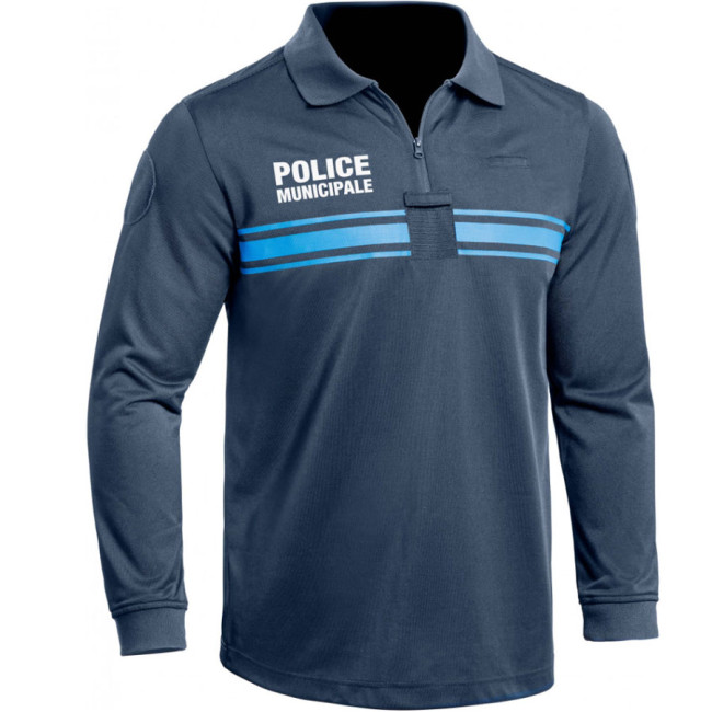 Polo Policja Miejska P.M. ONE długie rękawy niebieska - TOE Concept