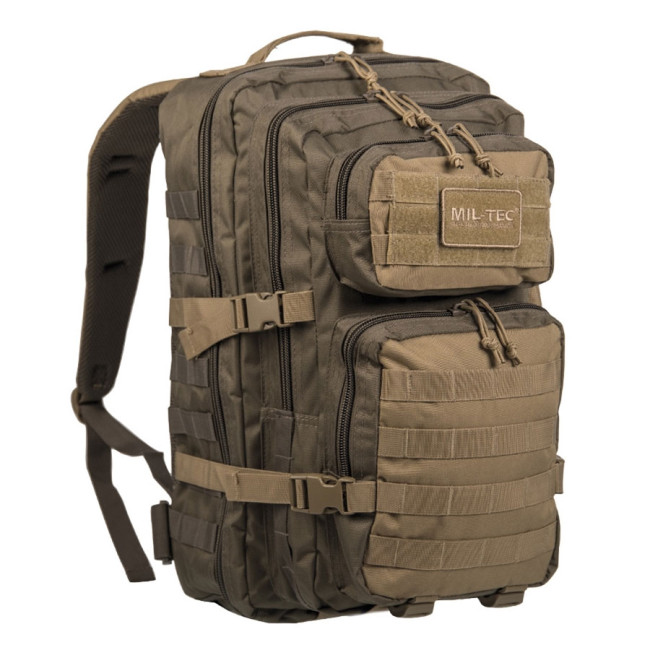 Rugzak US Assault Pack LG groen/coyote - Miltec